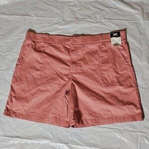 Lee Size 22 M Mallory 7” Inseam Midrise Shorts with Pockets New
